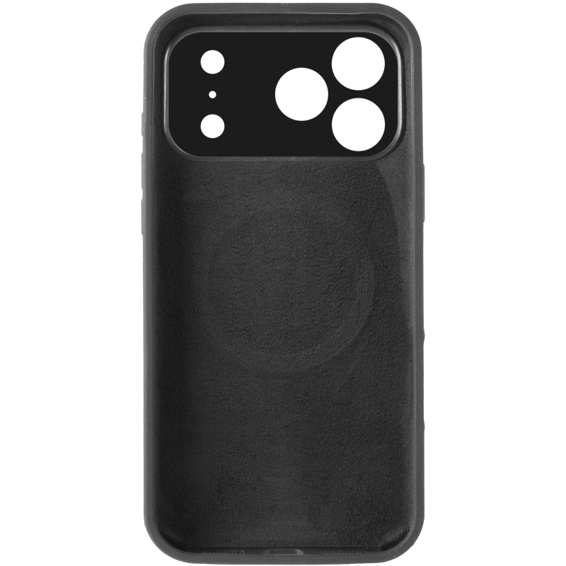 Чехол Silk Duo Color Full Camera (AA) with Magnetic Fit для Apple iPhone 17 Pro / 18 Pro (6.3"), Black 2, Силикон, купить оптом с доставкой