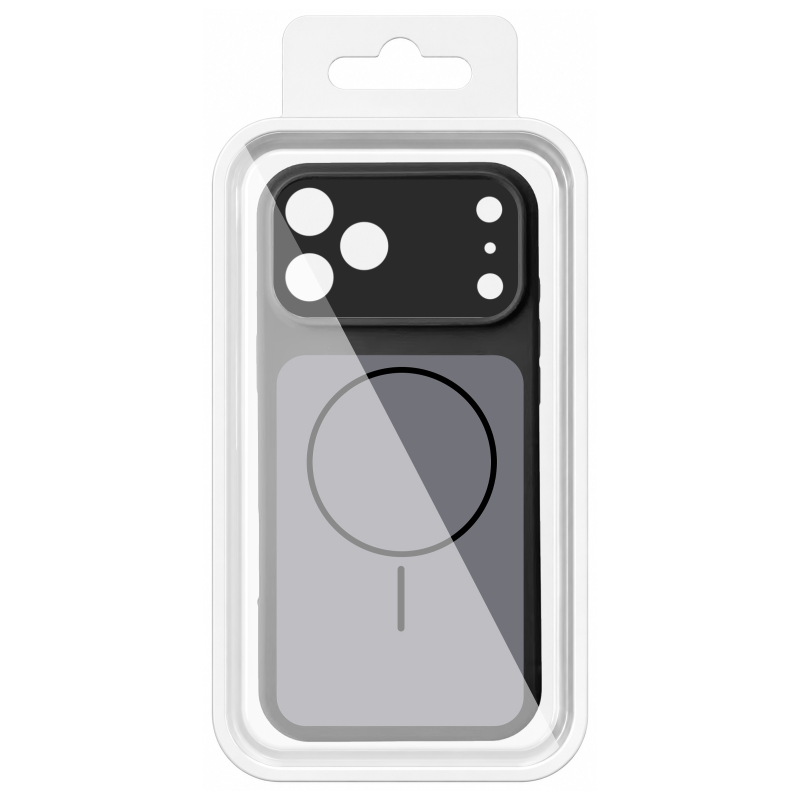 Чехол Silk Duo Color Full Camera (AA) with Magnetic Fit для Apple iPhone 17 Pro / 18 Pro (6.3"), Black 3, Силикон, купить оптом с доставкой