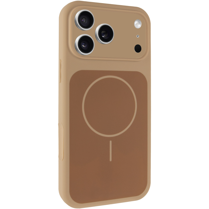 Чехол Silk Duo Color Full Camera (AA) with Magnetic Fit для Apple iPhone 17 Pro / 18 Pro (6.3"), Desert Gold, Силикон, купить оптом с доставкой