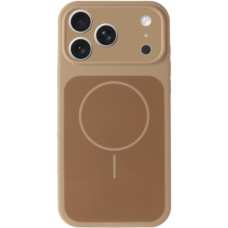 Чехол Silk Duo Color Full Camera (AA) with Magnetic Fit для Apple iPhone 17 Pro / 18 Pro (6.3"), Desert Gold 1, Силикон, купить оптом с доставкой