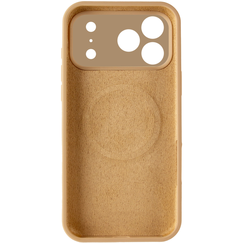 Чехол Silk Duo Color Full Camera (AA) with Magnetic Fit для Apple iPhone 17 Pro / 18 Pro (6.3"), Desert Gold 2, Силикон, купить оптом с доставкой