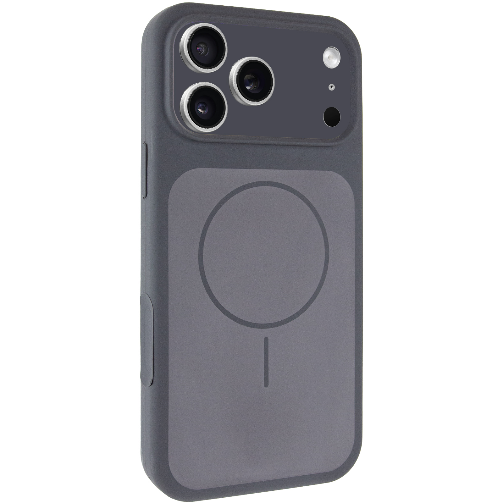 Чехол Silk Duo Color Full Camera (AA) with Magnetic Fit для Apple iPhone 17 Pro / 18 Pro (6.3"), Gray, Силикон, купить оптом с доставкой