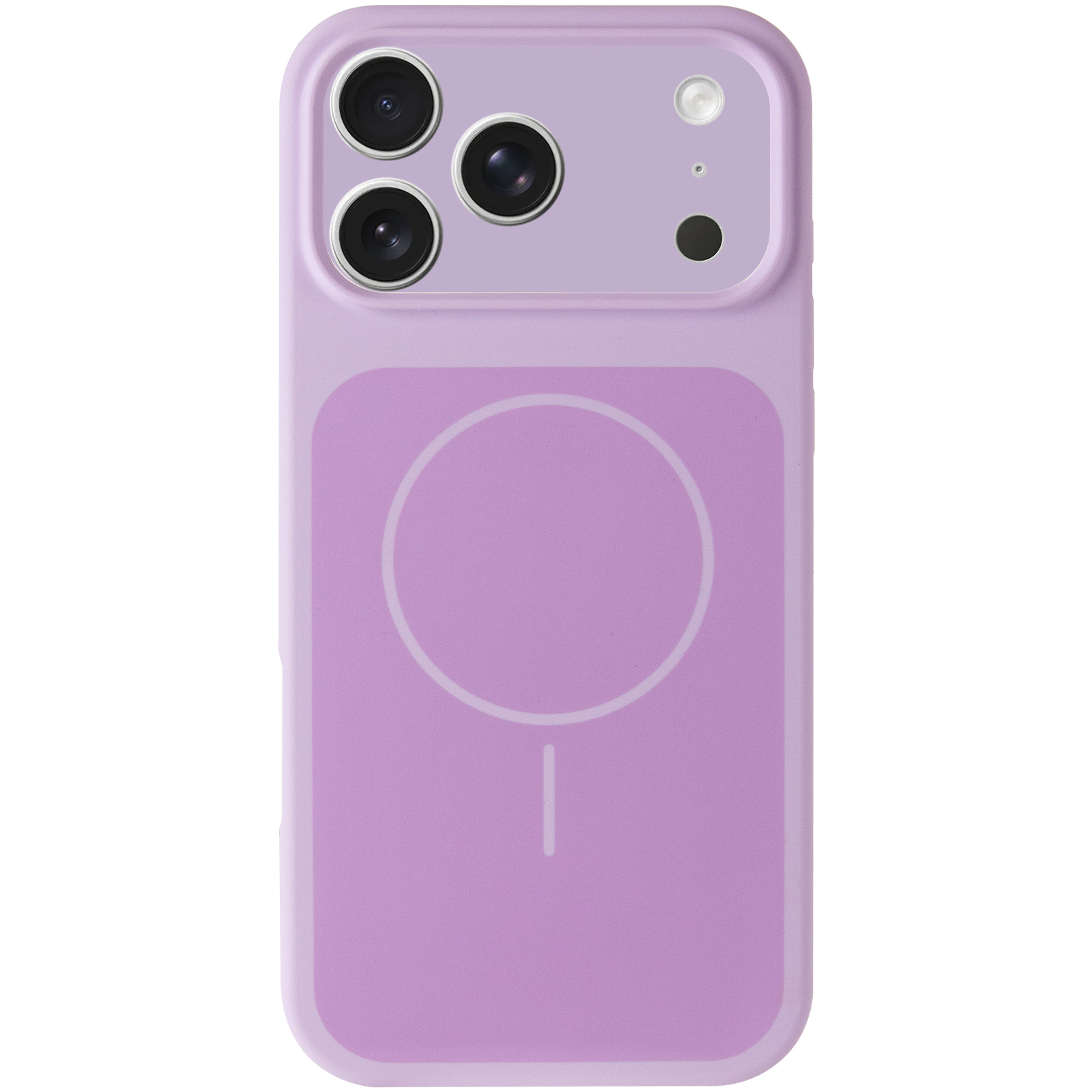 Чехол Silk Duo Color Full Camera (AA) with Magnetic Fit для Apple iPhone 17 Pro / 18 Pro (6.3"), Lilac 1, Силикон, купить оптом с доставкой