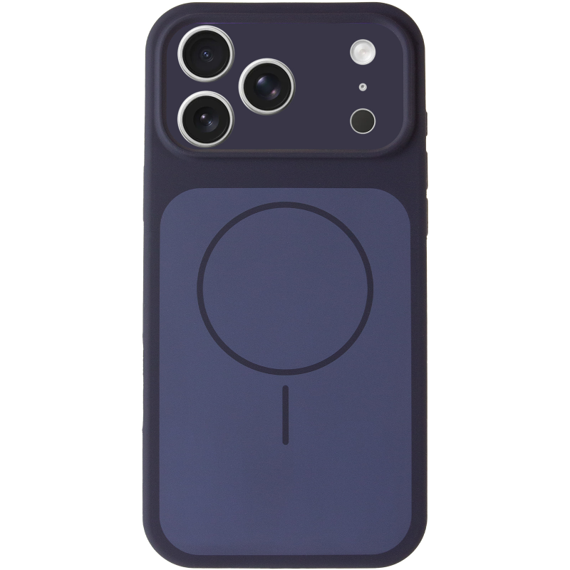 Чехол Silk Duo Color Full Camera (AA) with Magnetic Fit для Apple iPhone 17 Pro / 18 Pro (6.3"), Midnight Blue 1, Силикон, купить оптом с доставкой
