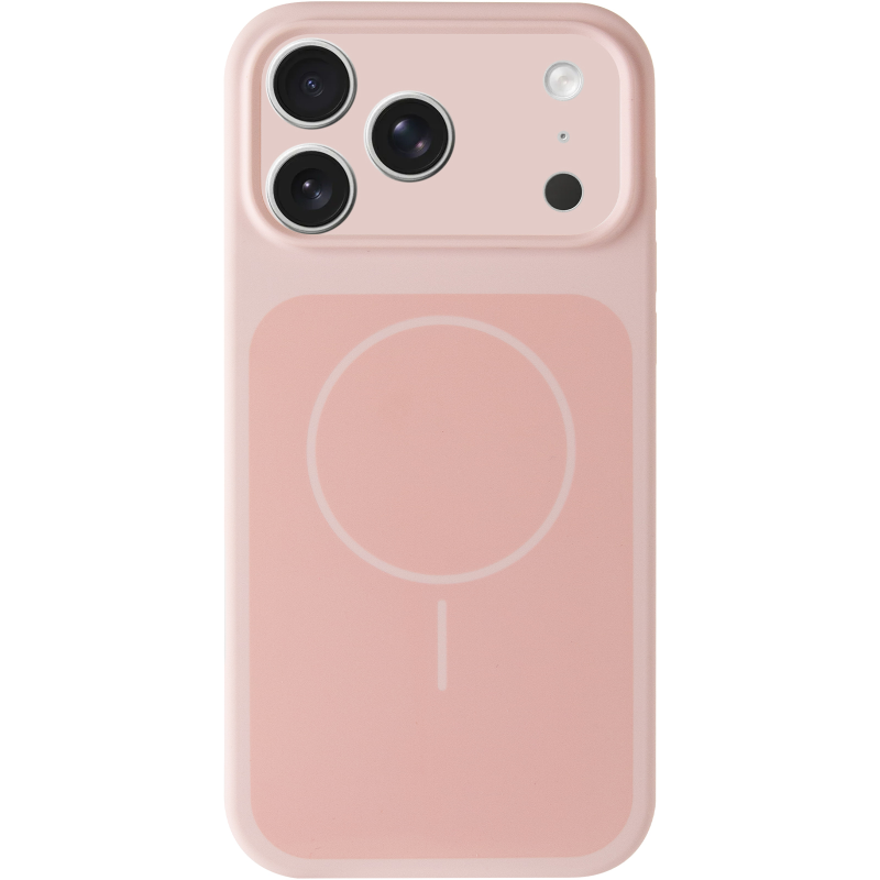 Чехол Silk Duo Color Full Camera (AA) with Magnetic Fit для Apple iPhone 17 Pro / 18 Pro (6.3"), Pink 1, Силикон, купить оптом с доставкой