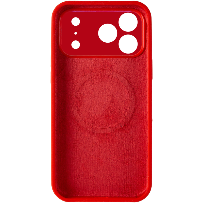 Чехол Silk Duo Color Full Camera (AA) with Magnetic Fit для Apple iPhone 17 Pro / 18 Pro (6.3"), Red 2, Силикон, купить оптом с доставкой