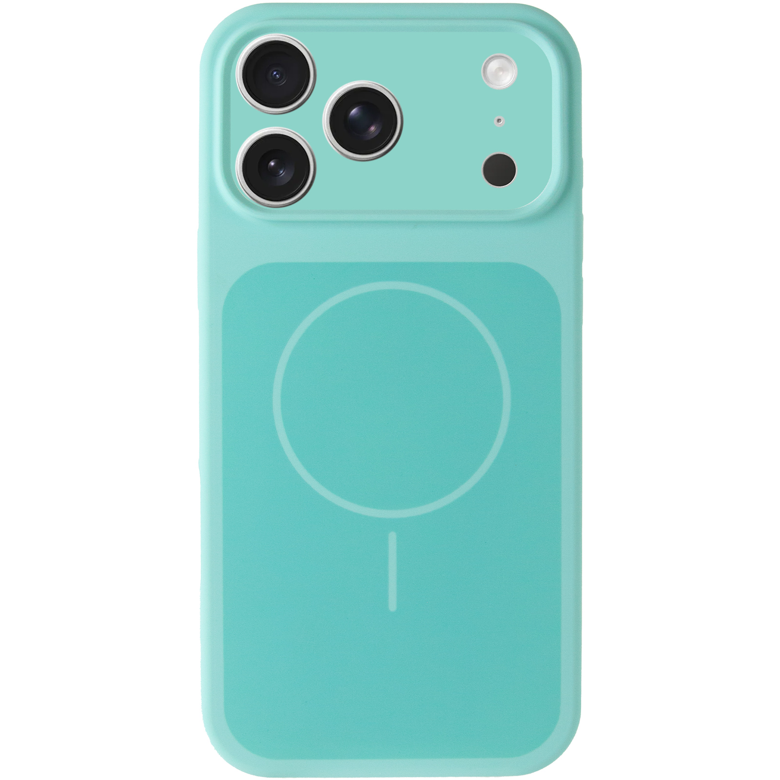 Чехол Silk Duo Color Full Camera (AA) with Magnetic Fit для Apple iPhone 17 Pro / 18 Pro (6.3"), Turquoise 1, Силикон, купить оптом с доставкой