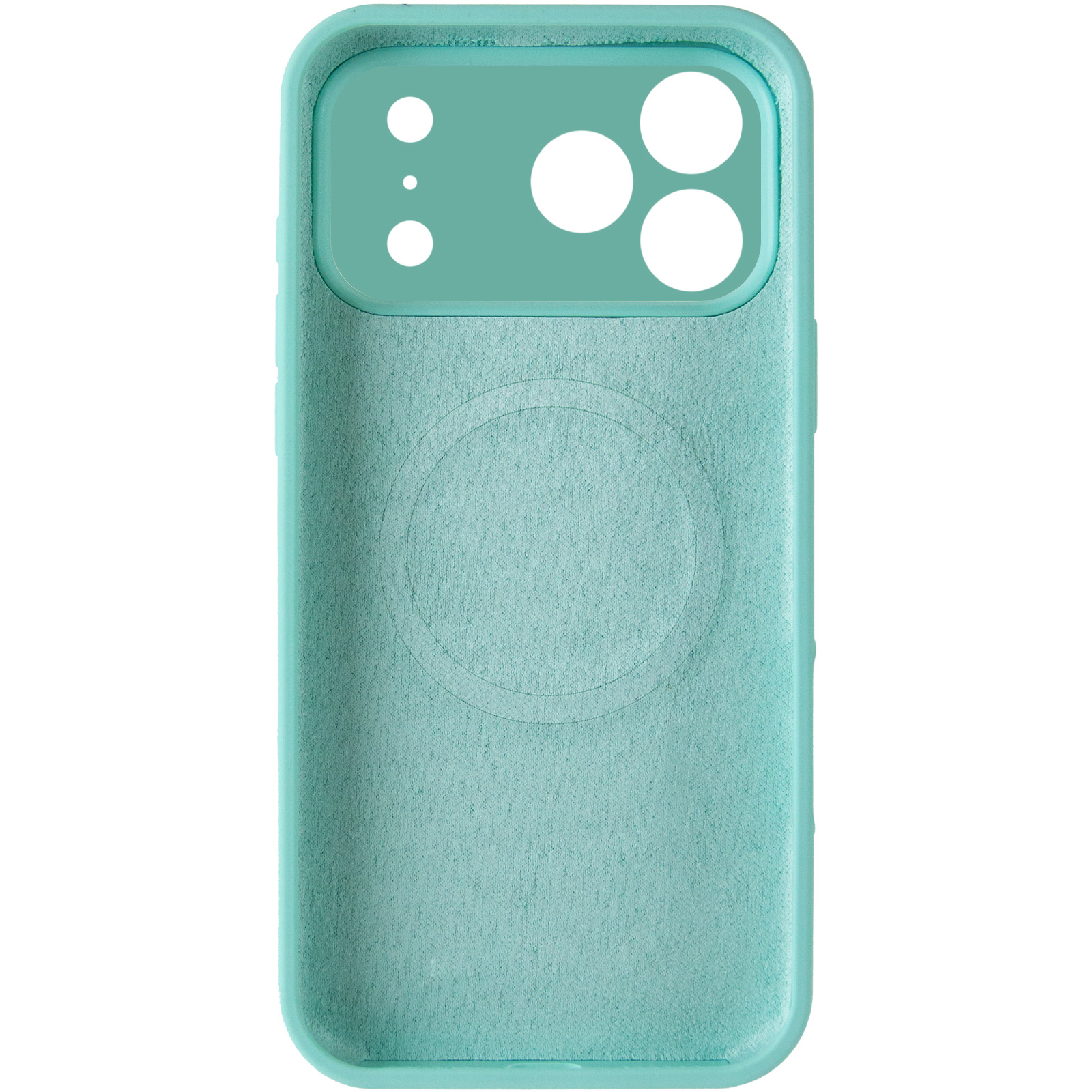 Чехол Silk Duo Color Full Camera (AA) with Magnetic Fit для Apple iPhone 17 Pro / 18 Pro (6.3"), Turquoise 2, Силикон, купить оптом с доставкой