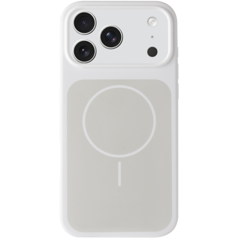 Чехол Silk Duo Color Full Camera (AA) with Magnetic Fit для Apple iPhone 17 Pro / 18 Pro (6.3"), White 1, Силикон, купить оптом с доставкой