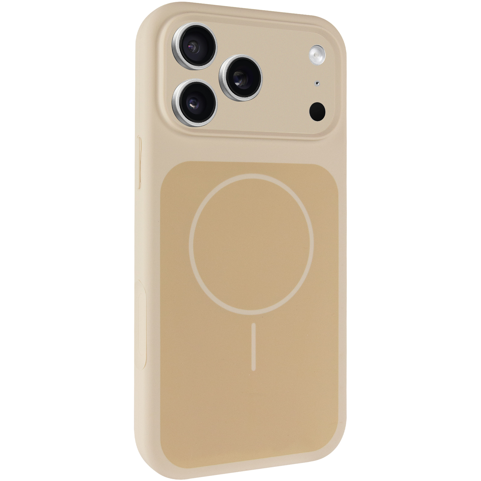 Чехол Silk Duo Color Full Camera (AA) with Magnetic Fit для Apple iPhone 17 Pro Max / 18 Pro Max, Antique White, Силикон, купить оптом с доставкой