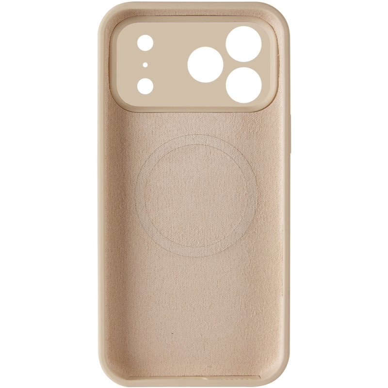 Чехол Silk Duo Color Full Camera (AA) with Magnetic Fit для Apple iPhone 17 Pro Max / 18 Pro Max, Antique White 2, Силикон, купить оптом с доставкой