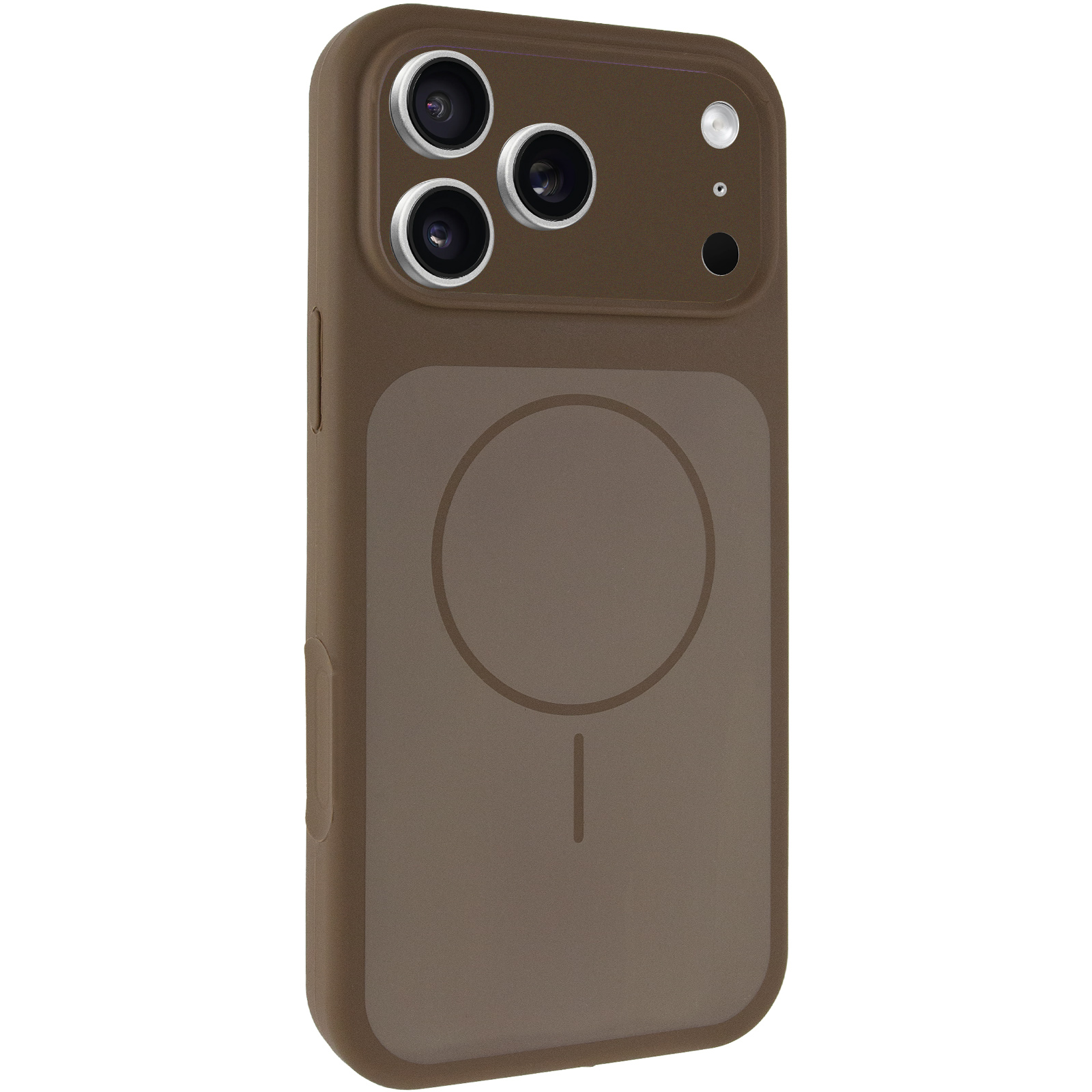 Чехол Silk Duo Color Full Camera (AA) with Magnetic Fit для Apple iPhone 17 Pro Max / 18 Pro Max, Brown, Силикон, купить оптом с доставкой