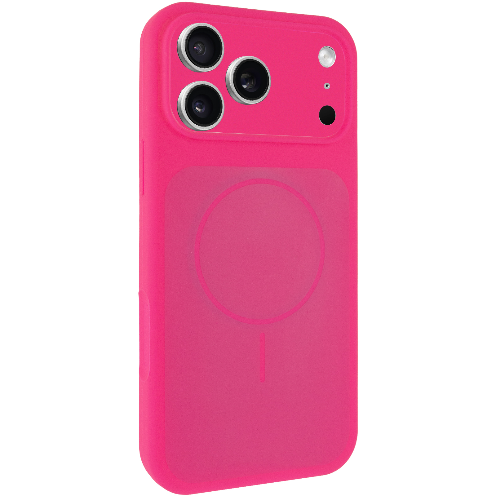 Чехол Silk Duo Color Full Camera (AA) with Magnetic Fit для Apple iPhone 17 Pro Max / 18 Pro Max, Dragon Fruit, Силикон, купить оптом с доставкой