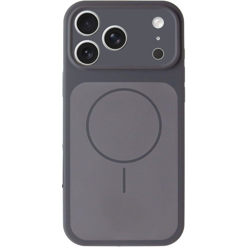 Чехол Silk Duo Color Full Camera (AA) with Magnetic Fit для Apple iPhone 17 Pro Max / 18 Pro Max, Gray 1, Силикон, купить оптом с доставкой