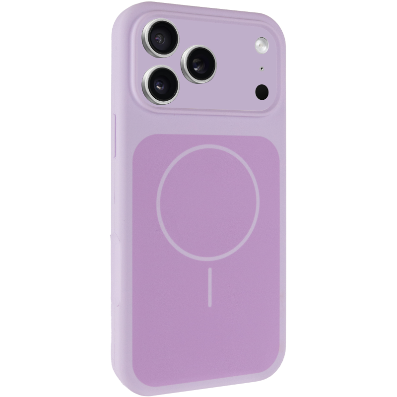 Чехол Silk Duo Color Full Camera (AA) with Magnetic Fit для Apple iPhone 17 Pro Max / 18 Pro Max, Lilac, Силикон, купить оптом с доставкой