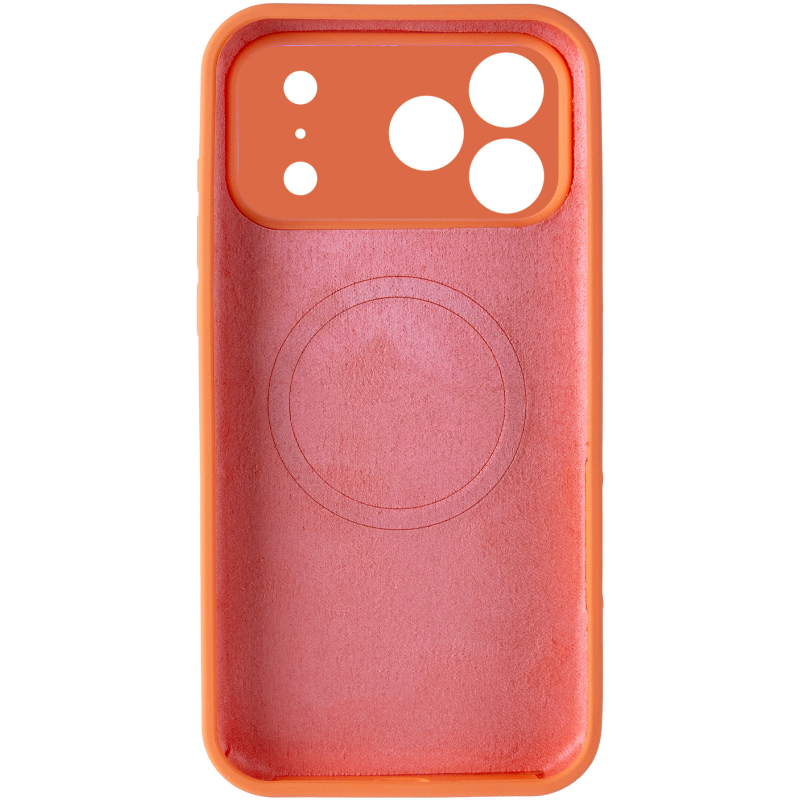 Чехол Silk Duo Color Full Camera (AA) with Magnetic Fit для Apple iPhone 17 Pro Max / 18 Pro Max, Orange 2, Силикон, купить оптом с доставкой