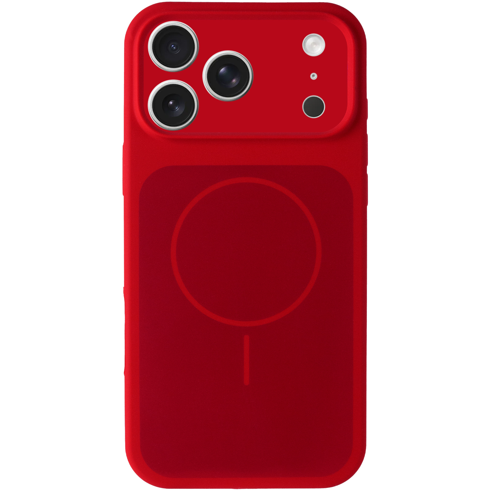 Чехол Silk Duo Color Full Camera (AA) with Magnetic Fit для Apple iPhone 17 Pro Max / 18 Pro Max, Red 1, Силикон, купить оптом с доставкой