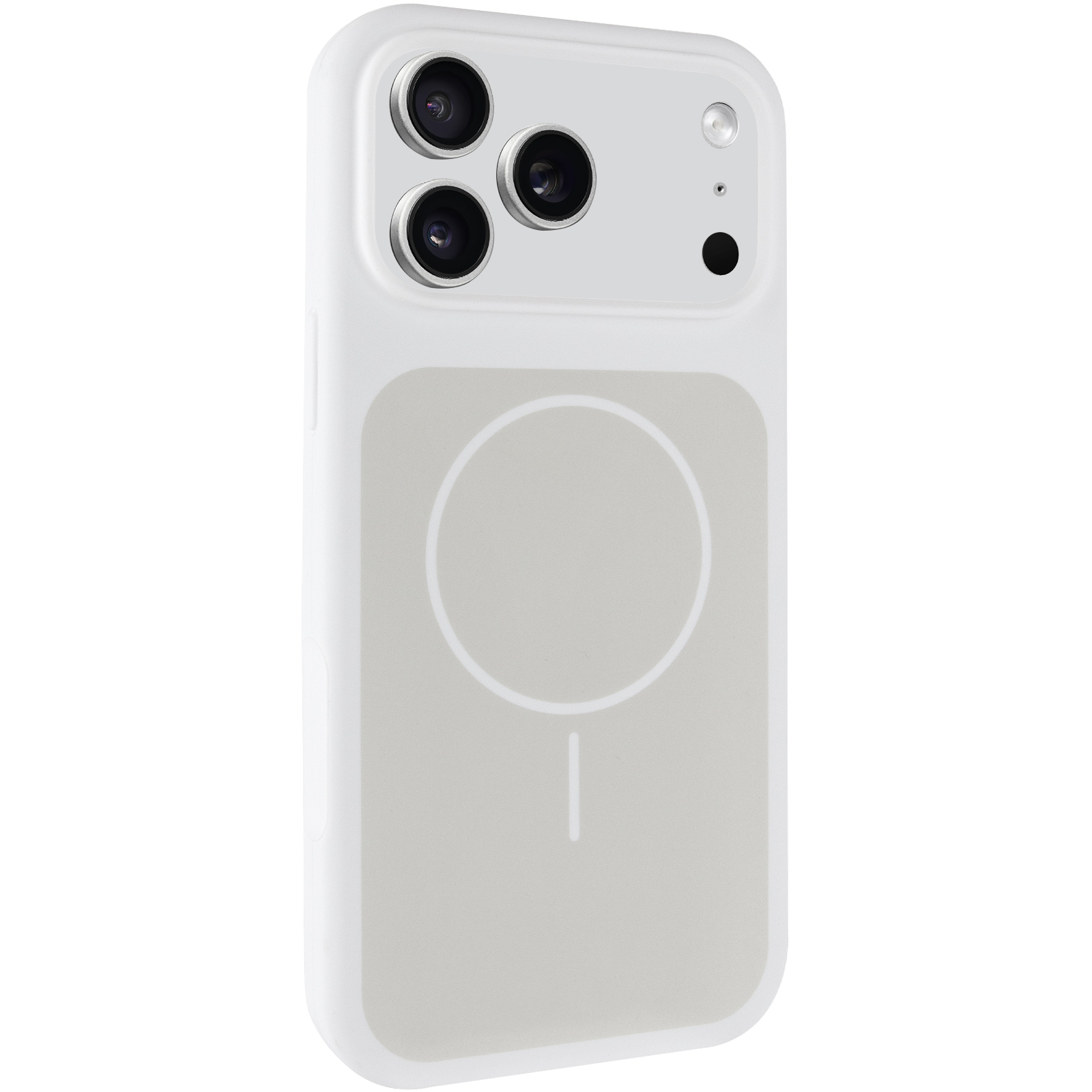 Чехол Silk Duo Color Full Camera (AA) with Magnetic Fit для Apple iPhone 17 Pro Max / 18 Pro Max, White, Силикон, купить оптом с доставкой