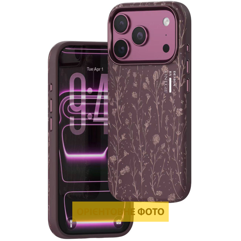 Чехол TPU+PC OneGif by Puloka Aesthetic для Apple iPhone 17 (6.3"), Dark Cherry 1, TPU+PC, купить оптом с доставкой