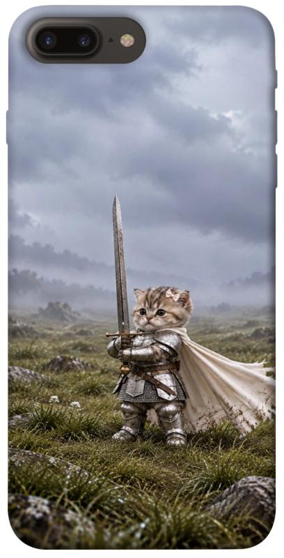 Чехол itsPrint Knight kitten для Apple iPhone 7 plus / 8 plus (5.5"), мемы, купить оптом с доставкой