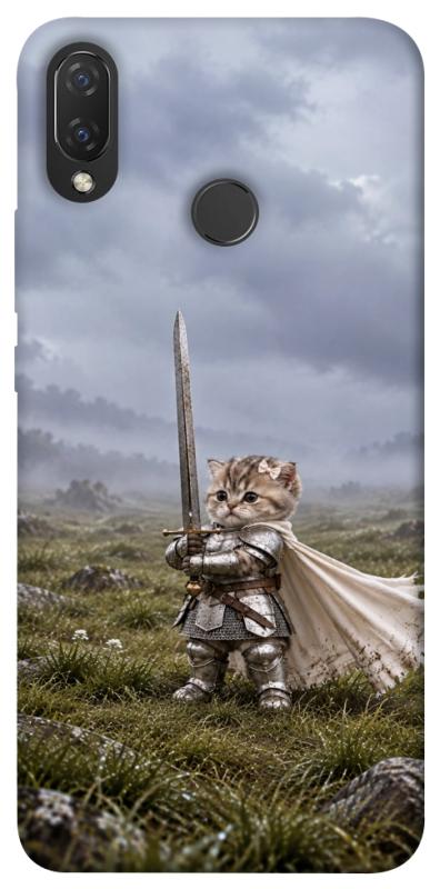Чехол itsPrint Knight kitten для Huawei P Smart+ (nova 3i), мемы, купить оптом с доставкой