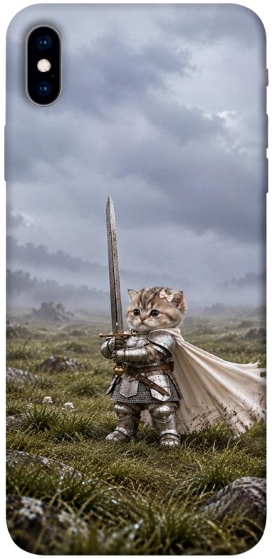 Чехол itsPrint Knight kitten для Apple iPhone XS Max (6.5"), мемы, купить оптом с доставкой