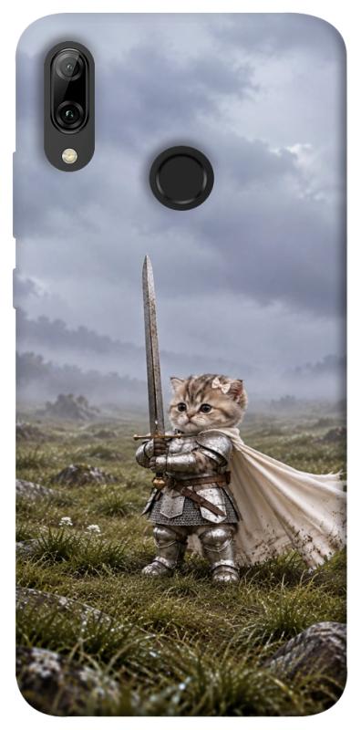 Чехол itsPrint Knight kitten для Huawei P Smart (2019), мемы, купить оптом с доставкой