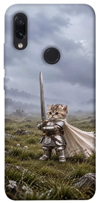 Чехол itsPrint Knight kitten для Xiaomi Redmi Note 7 / Note 7 Pro / Note 7s, мемы, купить оптом с доставкой