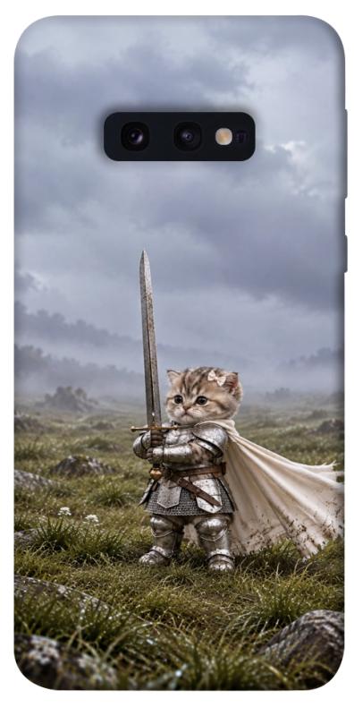 Чехол itsPrint Knight kitten для Samsung Galaxy S10e, мемы, купить оптом с доставкой