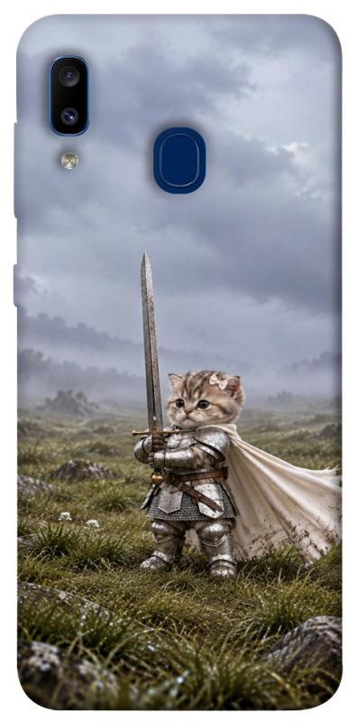 Чехол itsPrint Knight kitten для Samsung Galaxy A20 / A30, мемы, купить оптом с доставкой