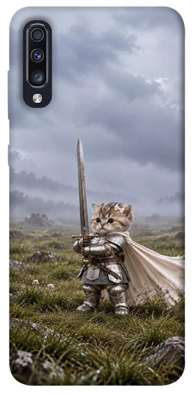 Чехол itsPrint Knight kitten для Samsung Galaxy A70 (A705F), мемы, купить оптом с доставкой