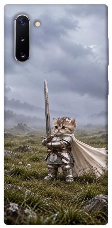 Чехол itsPrint Knight kitten для Samsung Galaxy Note 10, мемы, купить оптом с доставкой