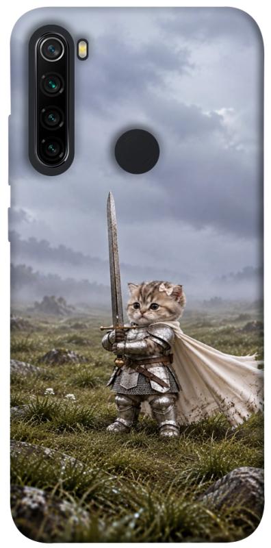 Чехол itsPrint Knight kitten для Xiaomi Redmi Note 8, мемы, купить оптом с доставкой