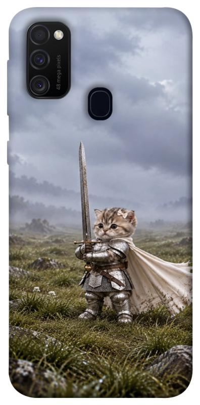 Чехол itsPrint Knight kitten для Samsung Galaxy M30s / M21, мемы, купить оптом с доставкой