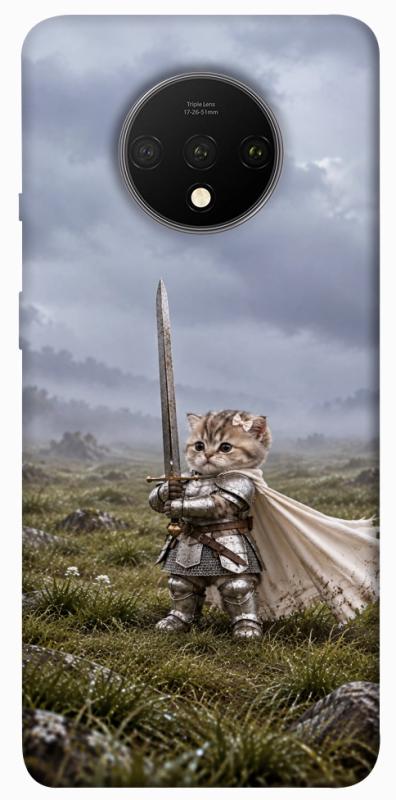 Чехол itsPrint Knight kitten для OnePlus 7T, мемы, купить оптом с доставкой