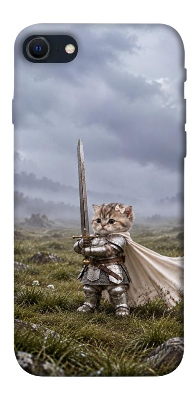 Чехол itsPrint Knight kitten для Apple iPhone SE (2020), мемы, купить оптом с доставкой