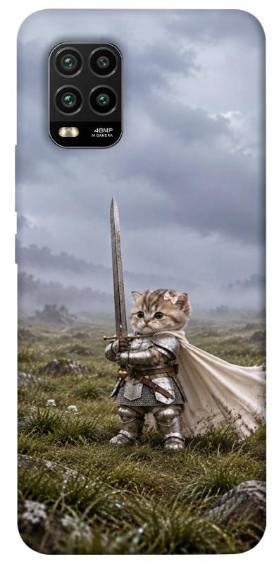 Чехол itsPrint Knight kitten для Xiaomi Mi 10 Lite, мемы, купить оптом с доставкой