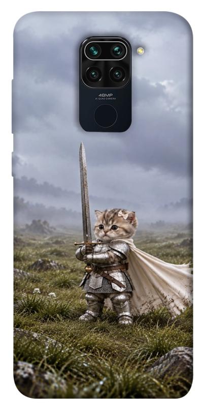 Чехол itsPrint Knight kitten для Xiaomi Redmi Note 9 / Redmi 10X, мемы, купить оптом с доставкой