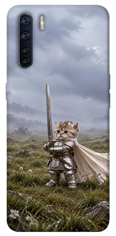 Чехол itsPrint Knight kitten для Oppo A91, мемы, купить оптом с доставкой