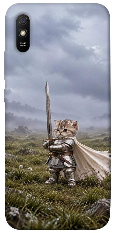 Чехол itsPrint Knight kitten для Xiaomi Redmi 9A, мемы, купить оптом с доставкой
