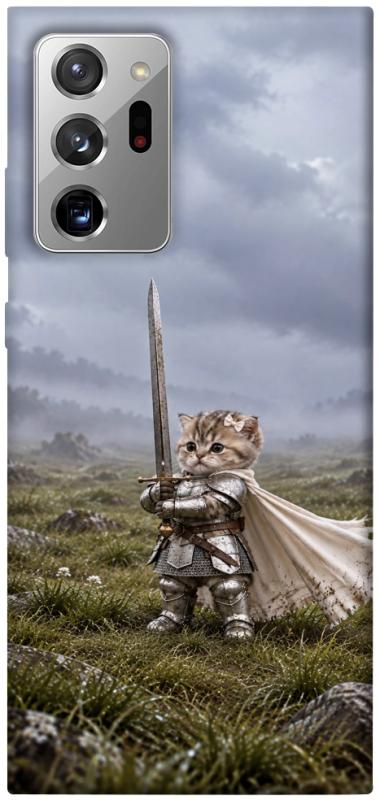 Чехол itsPrint Knight kitten для Samsung Galaxy Note 20 Ultra, мемы, купить оптом с доставкой