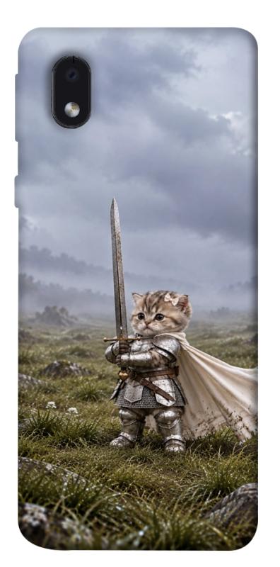 Чехол itsPrint Knight kitten для Samsung Galaxy M01 Core / A01 Core, мемы, купить оптом с доставкой