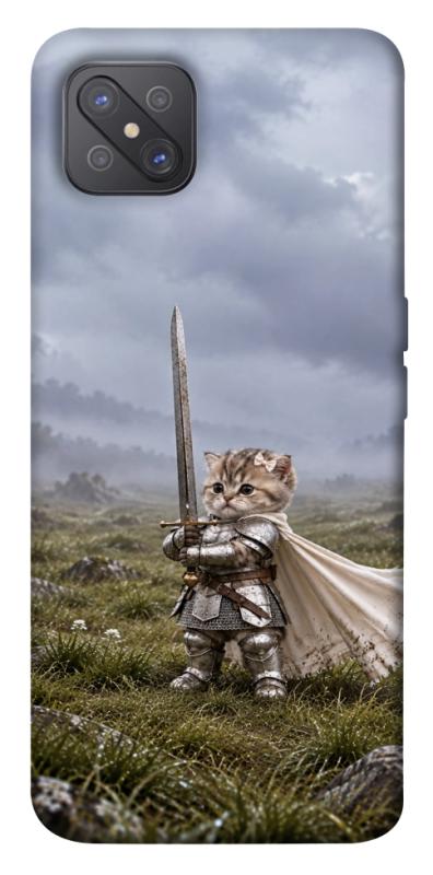 Чехол itsPrint Knight kitten для Oppo A92s, мемы, купить оптом с доставкой