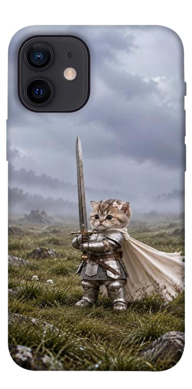 Чехол itsPrint Knight kitten для Apple iPhone 12 mini (5.4"), мемы, купить оптом с доставкой