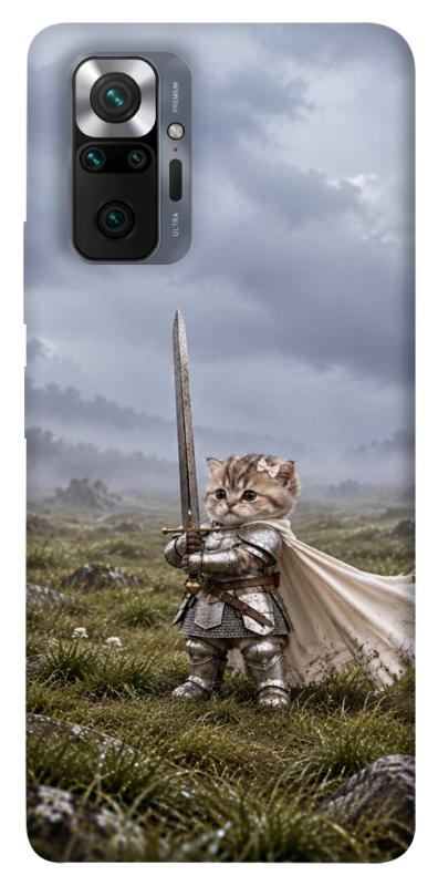 Чехол itsPrint Knight kitten для Xiaomi Redmi Note 10 Pro, мемы, купить оптом с доставкой