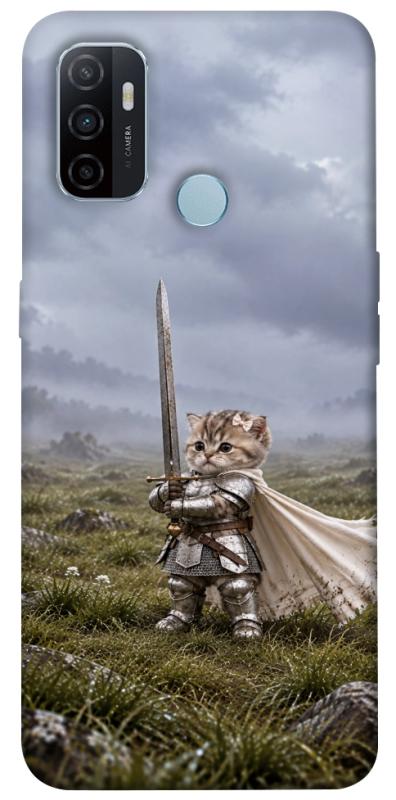 Чехол itsPrint Knight kitten для Oppo A53 / A32 / A33, мемы, купить оптом с доставкой