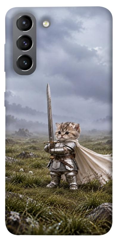 Чехол itsPrint Knight kitten для Samsung Galaxy S21, мемы, купить оптом с доставкой