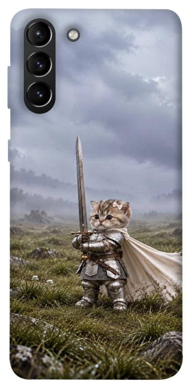 Чехол itsPrint Knight kitten для Samsung Galaxy S21+, мемы, купить оптом с доставкой
