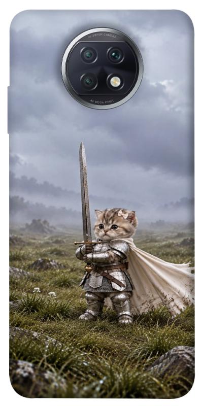 Чехол itsPrint Knight kitten для Xiaomi Redmi Note 9 5G / Note 9T, мемы, купить оптом с доставкой