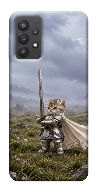 Чехол itsPrint Knight kitten для Samsung Galaxy A32 (A326B) 5G, мемы, купить оптом с доставкой